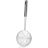 Mikasso Ergonomik Paslanmaz Çelik Tel Kızartma Mantı Kevgiri 12 cm Paslanmaz Çelik