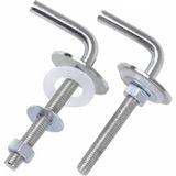 Mikasso Ergonomik Paslanmaz Metal Krom Kaplama Klozet Kapak Montaj Vidası (Aparatı)