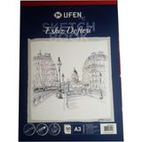 Mikasso Eskiz Defteri Sketchbook A3 - 297X420 mm 50 Yaprak Karton Düz Çizgisiz 50 Yaprak Büyük Boy Kahvereng - Çok Renkli