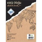 Mikasso Eskiz ve Çizim Defteri A4 170GR 50 Sayfa Karton Spiralli Çizgisiz 50 Yaprak Büyük Boy Beyaz Resim De - Çok Renkli