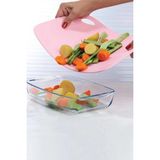 Mikasso Esnek Flexy Kesme Tahtası Matı Bükülebilir Mat Kesim Tahtası Matı Esnek Mat Plastik Pembe