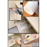 Mikasso Eva Kaymaz Pıtırcık Raf Örtüsü 45CM x 10 Metre Şeffaf Kaymaz Raf Dolap Içi ve Çekmece Içi Örtü Plast