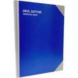 Mikasso Exercıse Book A4 Sert Kapak 160 Yaprak Çizgili Ciltli Defter Sert Düz Çizgili 160 Yaprak Büyük Boy M - Çok Renkli