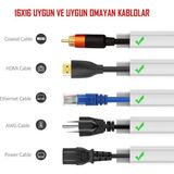 Mikasso Extra Kendinden Yapışkanlı Koyu Kahve Damarlı Kablo Kanalı 16X16 1 Metre - Çok Renkli