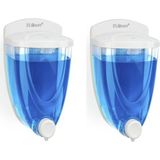 Mikasso F011 Sıvı Sabunluk 650 ml (2 Adet - Avantaj Paketi) Plastik Beyaz - Çok Renkli
