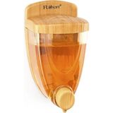 Mikasso F261 Sıvı Sabunluk 350 Ml. (Meşe) Plastik Kahverengi - Çok Renkli