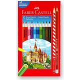Mikasso Faber 12 Renk Kuru Boya Kalemi 12+2 Okul Set 000104 Bej - Çok Renkli