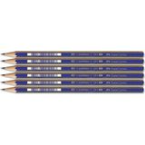 Mikasso Faber 1221 Dereceli Resim Kalemi 4b 6 Lı Paket Beyaz - Çok Renkli