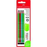 Mikasso Faber-Castell Blisterli Mercanlı Kurşun Kalem Seti 8'lifsc Çok Renkli