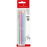 Mikasso Faber-Castell Şövalye Kurşun Kalem Seti Pastel Hb 4 Adet Çok Renkli 4'lü