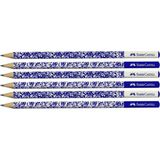 Mikasso Faber Floral Yuvarlak Kurşun Kalem 6 Lı Paket (5244119240) Beyaz - Çok Renkli
