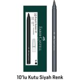 Mikasso Faber Keçeli Kalem 45 Siyah 10 Lu Kutu Siyah - Çok Renkli