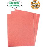Mikasso Far Temizleme Ince Kalın Kağıt El Su Zımparası Kağıdı Araç Parlatma Seti 500-1000-2000 Kum (3 Adet) - Çok Renkli