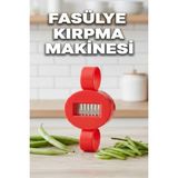 Mikasso Fasulye Kırpma Makinesi Dilimleme Doğrama, Yeşil Fasulye Dilimleme Kesici Kırmızı