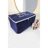 Mikasso Fermuarlı Çeyizlik Hurç - Home Sweet Home - Yeni Baza Boy 80X45X20CM-SAKLAMA Hurcu, Düzenleme Hurcu - Çok Renkli