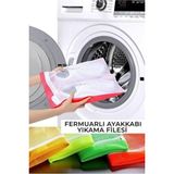 Mikasso Fermuarlı Yıkama Filesi - Çamaşır Makinesinde Ayakkabı Yıkama Filesi Tr