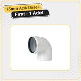 Mikasso Fırat Pvc 70'lik Açık Dirsek 70X45