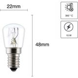 Mikasso Fırın Ampulü 15W E14 -300°C - Çok Renkli