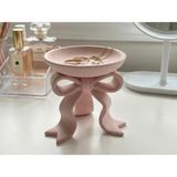 Mikasso Fiyonk Tasarımlı Dekoratif Takı Tabağı / Organizer (Pembe) Plastik Pembe 1 - Çok Renkli
