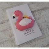 Mikasso Flamingo Squishy Yumuşak Kokulu Sert Kapaklı Defter Yumuşak Düz Çizgisiz Küçük Boy Beyaz Konsept Def - Çok Renkli