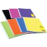 Mikasso Flex A4 120 Yaprak Kareli Kareli Spiralli Plastik Kapak Defter Karton Spiralli Kareli 120 Yaprak Ort - Çok Renkli
