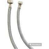 Mikasso Flex Bağlantı Taharet Bağlantı Hortumu Paslanmaz Çelik 3/8-3/8- 50 Cm- 1 Adet