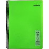 Mikasso Flex Neon Defter A4 120YP Çizgili - Yeşil Yumuşak Düz Çizgili 120 Yaprak Büyük Boy Yeşil Okul Defter - Çok Renkli