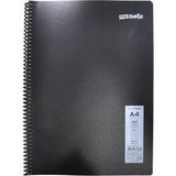 Mikasso Flex Neon Defter A4 40 Yp Kareli - Siyah Yumuşak Spiralli Kareli 40 Yaprak Orta Boy Siyah Okul Defte - Çok Renkli