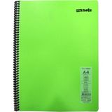 Mikasso Flex Neon Defter A4 40 Yp Kareli - Yeşil Yumuşak Spiralli Kareli 40 Yaprak Orta Boy Yeşil Okul Defte - Çok Renkli