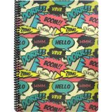 Mikasso Flex Up Defter A4 40 Yp Kareli Konuşma Balonu Yumuşak Düz Kareli 40 Yaprak Büyük Boy Krem Okul Defte - Çok Renkli