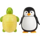 Mikasso Flipper Kaplumbağa ve Penguen Hijyenik Diş Fırçası Kabı Belirtilmemiş Beyaz - Çok Renkli