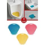 Mikasso Flosoft 3 Adet Pismiss Üçgen Koku Giderici, Pisuvar Lavabo Banyo Gider Süzgeci Kir Leke Tutmaz 30 Gü - Çok Renkli