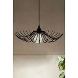 Mikasso Folded Siyah Metal Avize Mutfak Salon Cafe Ofis Pastane Tekli Sarkıt Lamba Aydınlatma Modeli Metal 1 - Çok Renkli