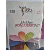 Mikasso Fon Kartonu 25×35 10 Renk Tabaka 25 Li Pk (250ADET) - Çok Renkli