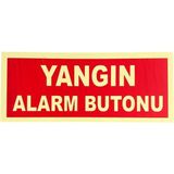 Mikasso Fosforlu Fotolümen Yangın Alarm Butonu Levhası Bant Hediyeli