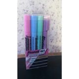 Mikasso Fosforlu Kalem 4 Lü Pastel Set Çok Renkli