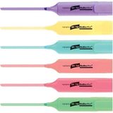 Mikasso Fosforlu Kalem 6 Pastel Renk Set-1 Turkuaz - Çok Renkli