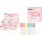 Mikasso Fosforlu Kalem Lumistick Shiny Simli 6 Renk Set F1727 Siyah - Çok Renkli