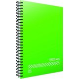 Mikasso Fresco A4 80 Yaprak Plastik Kapak Spiralli Defter (4877) Çizgisiz Açık Yeşil Yumuşak Spiralli Çizgis - Çok Renkli