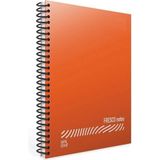 Mikasso Fresco A4 96 Yaprak Plastik Kapak Spiralli Defter (4936) Kareli Kırmızı Yumuşak Spiralli Kareli 96 Y - Çok Renkli