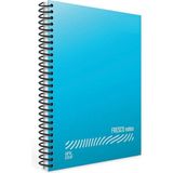 Mikasso Fresco A5 96 Yaprak Plastik Kapak Spiralli Defter (4945) Kareli Açık Mavi Yumuşak Spiralli Kareli 96 - Çok Renkli
