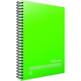 Mikasso Fresco A5 96 Yaprak Plastik Kapak Spiralli Defter (4945) Kareli Açık Yeşil Yumuşak Spiralli Kareli 9 - Çok Renkli