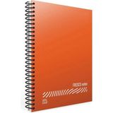 Mikasso Fresco A5 96 Yaprak Plastik Kapak Spiralli Defter (4945) Kareli Kırmızı Yumuşak Spiralli Kareli 96 Y - Çok Renkli