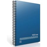 Mikasso Fresco Spiral Düz Pp Defter A4 96 Yaprak Kareli Sert Spiralli Kareli 96 Yaprak Orta Boy Mavi Okul De - Çok Renkli