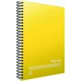 Mikasso Fresco Spiral Düz Pp Defter A4 96 Yaprak Kareli Sert Spiralli Kareli 96 Yaprak Orta Boy Sarı Okul De - Çok Renkli