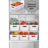 Mikasso Freshbox 3 Adet Dolap Içi Düzenleyici Sepet, Dekoratif Saklama Kutusu, Banyo ve Mutfak Organizeri Pl