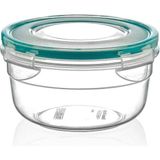 Mikasso Freshbox Saklama Kabı Yuvarlak Kolay Kapak Ø13 x 7 cm (0,5 Lt) Plastik Beyaz