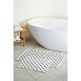 Mikasso Freya Doğal Pamuklu 2'li Banyo Paspas Seti 60X100+50X60 cm - Antrasit Pamuk Gri - Çok Renkli