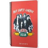 Mikasso Friends Central Perk Spiralli Defter Kırmızı Çizgili 96 Yaprak Sert Spiralli Çizgili 96 Yaprak Orta - Çok Renkli
