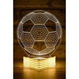 Mikasso Futbol Topu 3D Top LED Lamba Cam Sarı - Çok Renkli